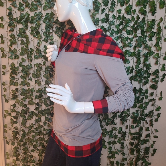 Dressfo Women's Bodycon Cabincore Oversized Hood Hoodie Top size S - Picture 3 of 13